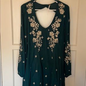 Free people teal dress